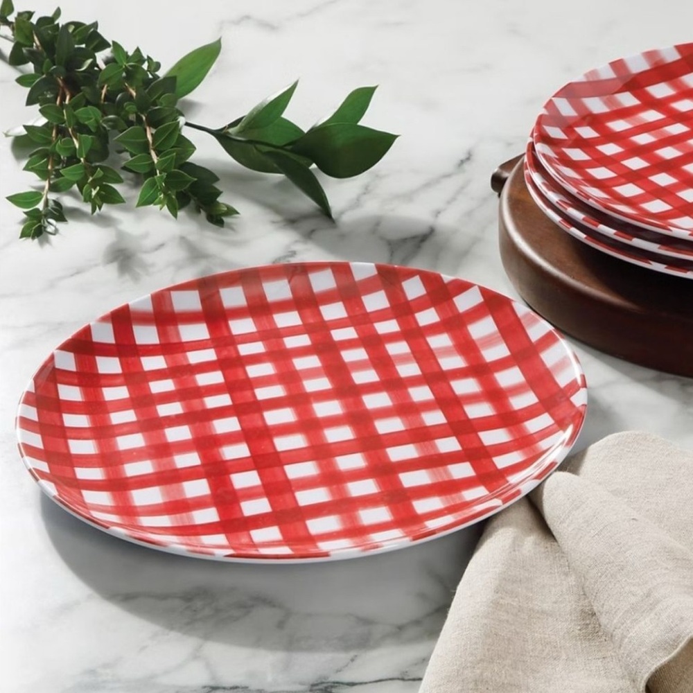 Sur La Table Melamine Plate Set of 4 NWT